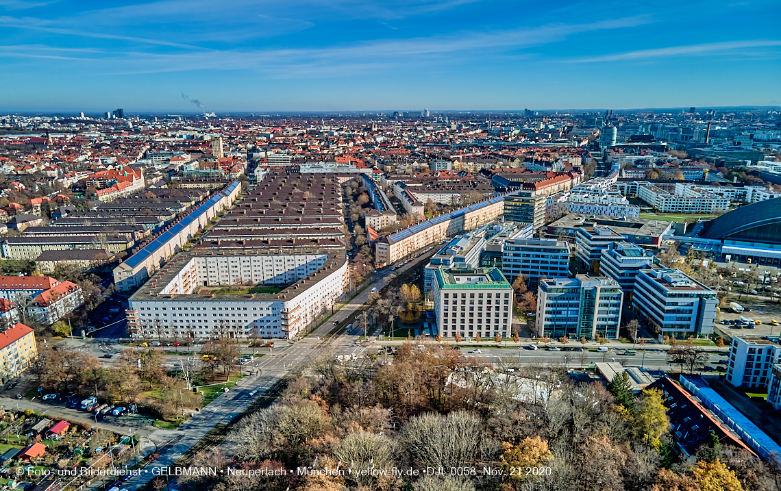 21.11.2020 - Hirschgarten mit Paketposthalle in München